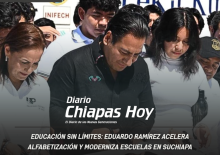 Eduardo Ramírez impulsa alfabetización y nueva infraestructura educativa en Suchiapa.