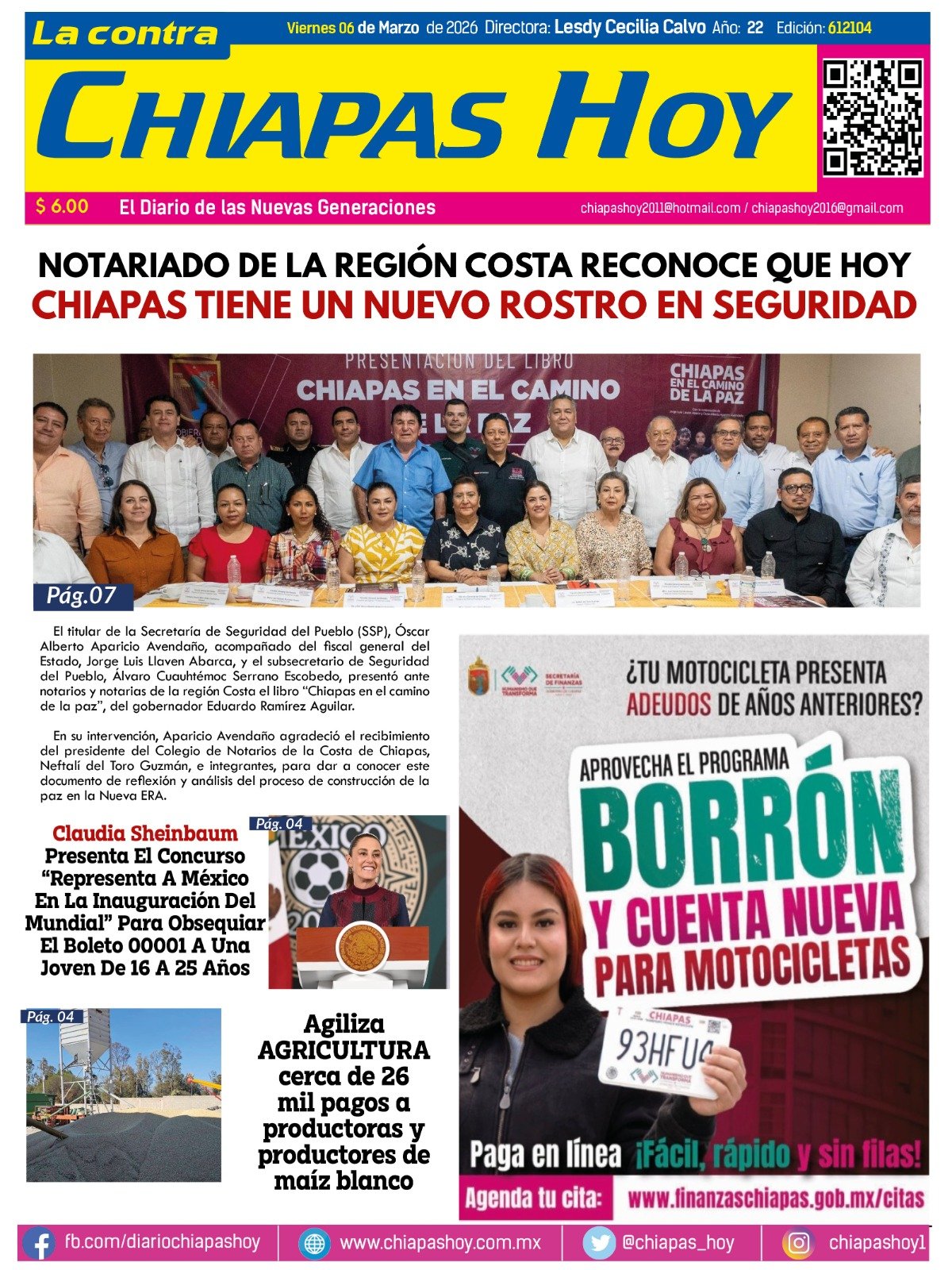 contra chiapas hoy