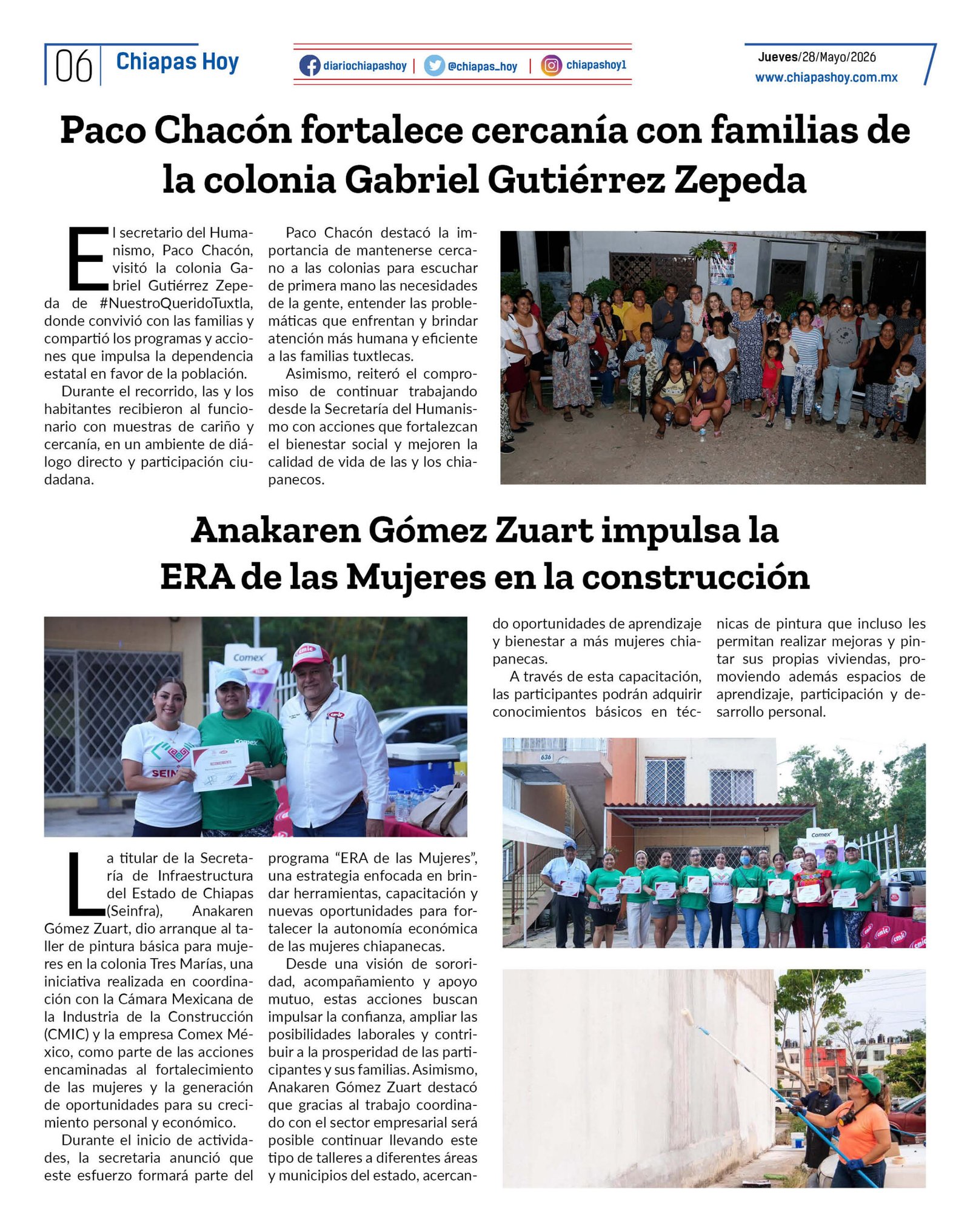 CHIAPAS HOY 28 DE MAYO 20266