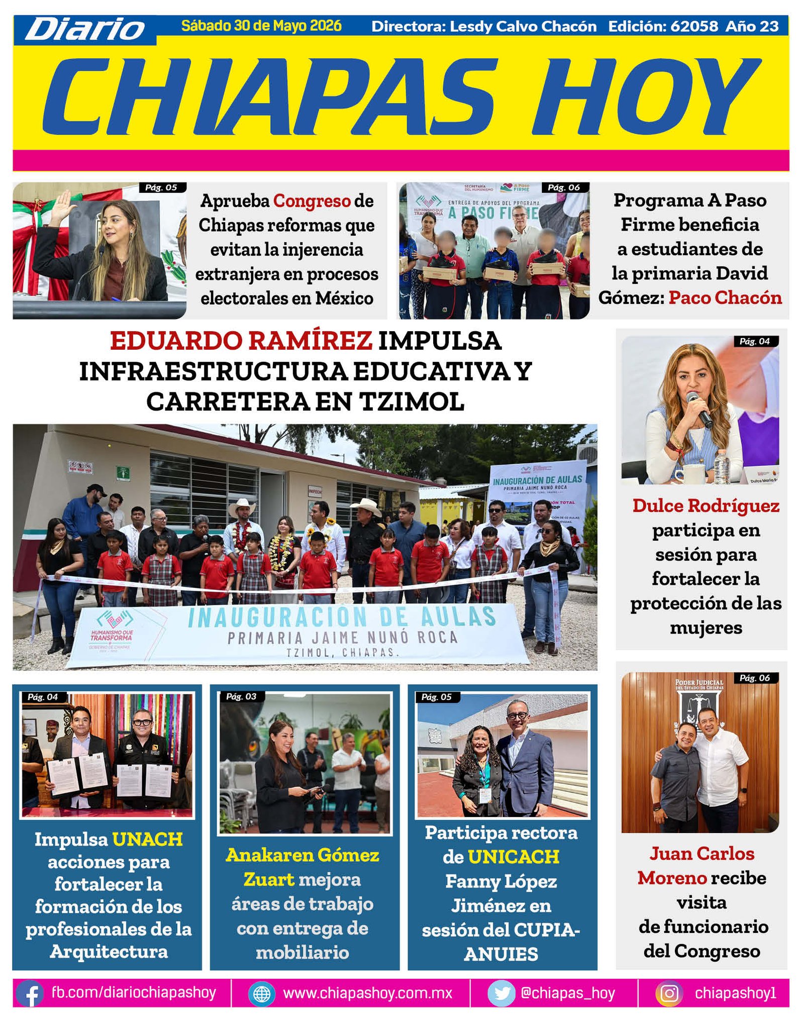 CHIAPAS HOY 30 DE MAYO 2026