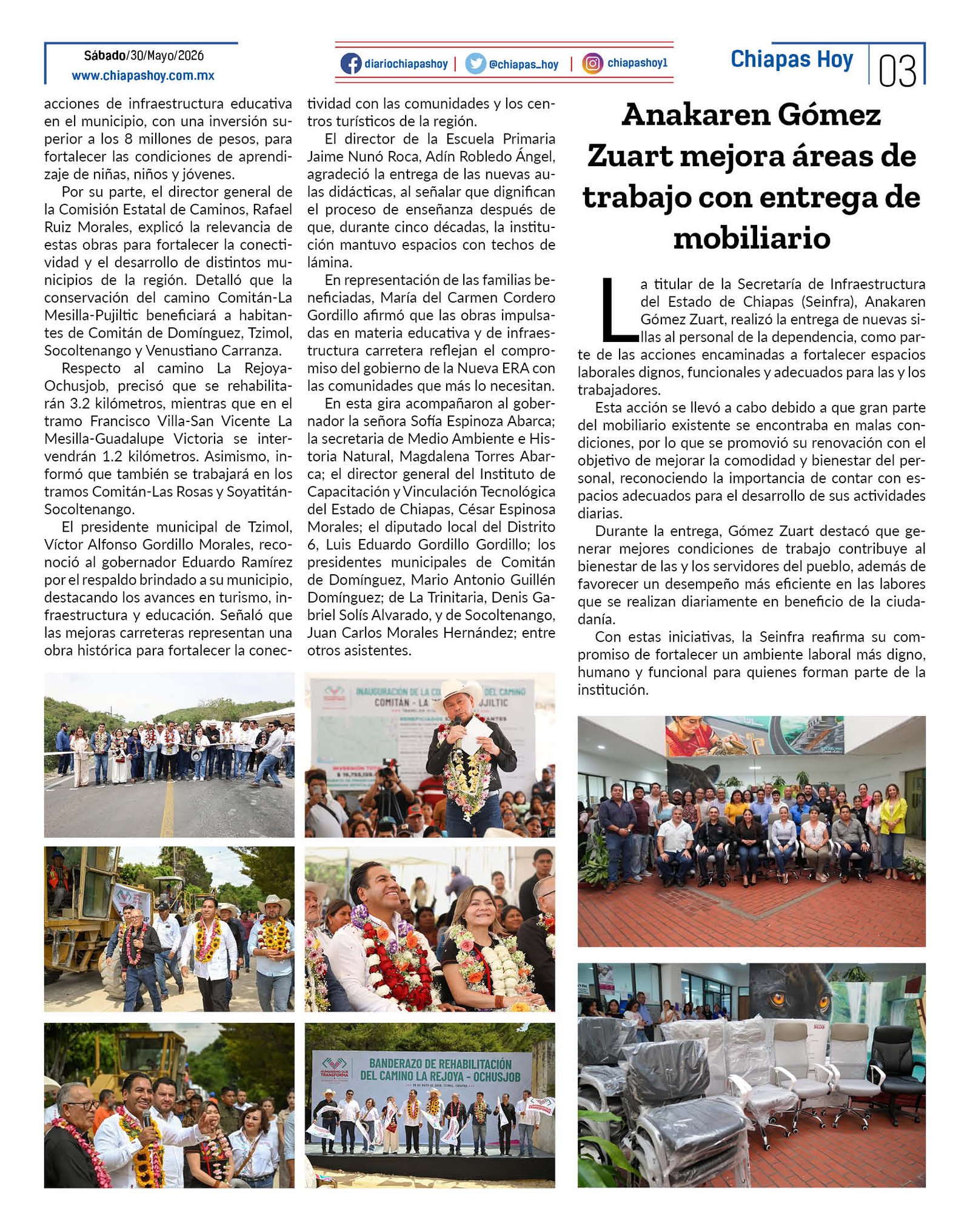 CHIAPAS HOY 30 DE MAYO 20263