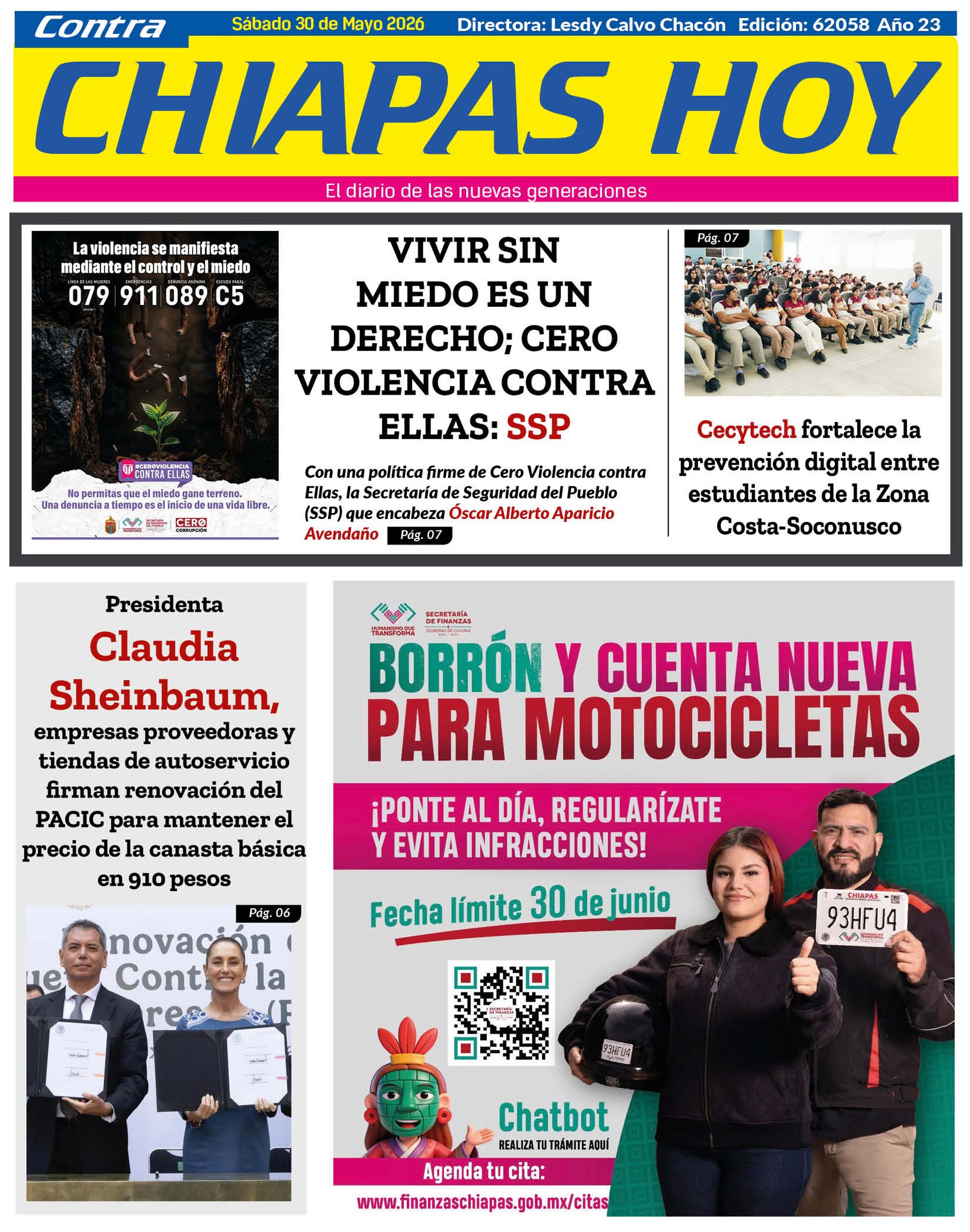CHIAPAS HOY 30 DE MAYO 20268