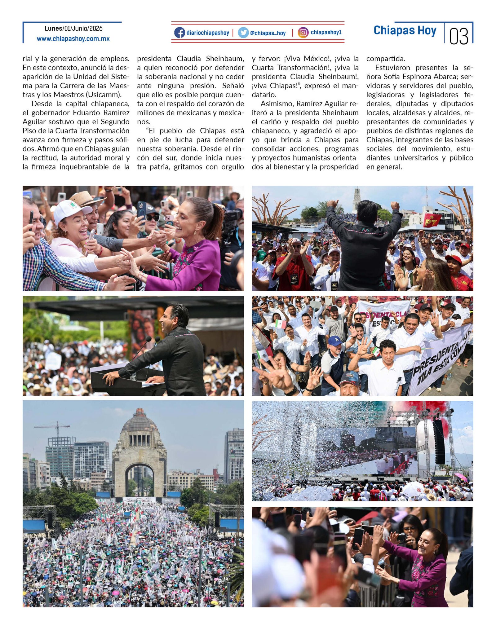 CHIAPAS HOY 01 DE JUNIO 20263