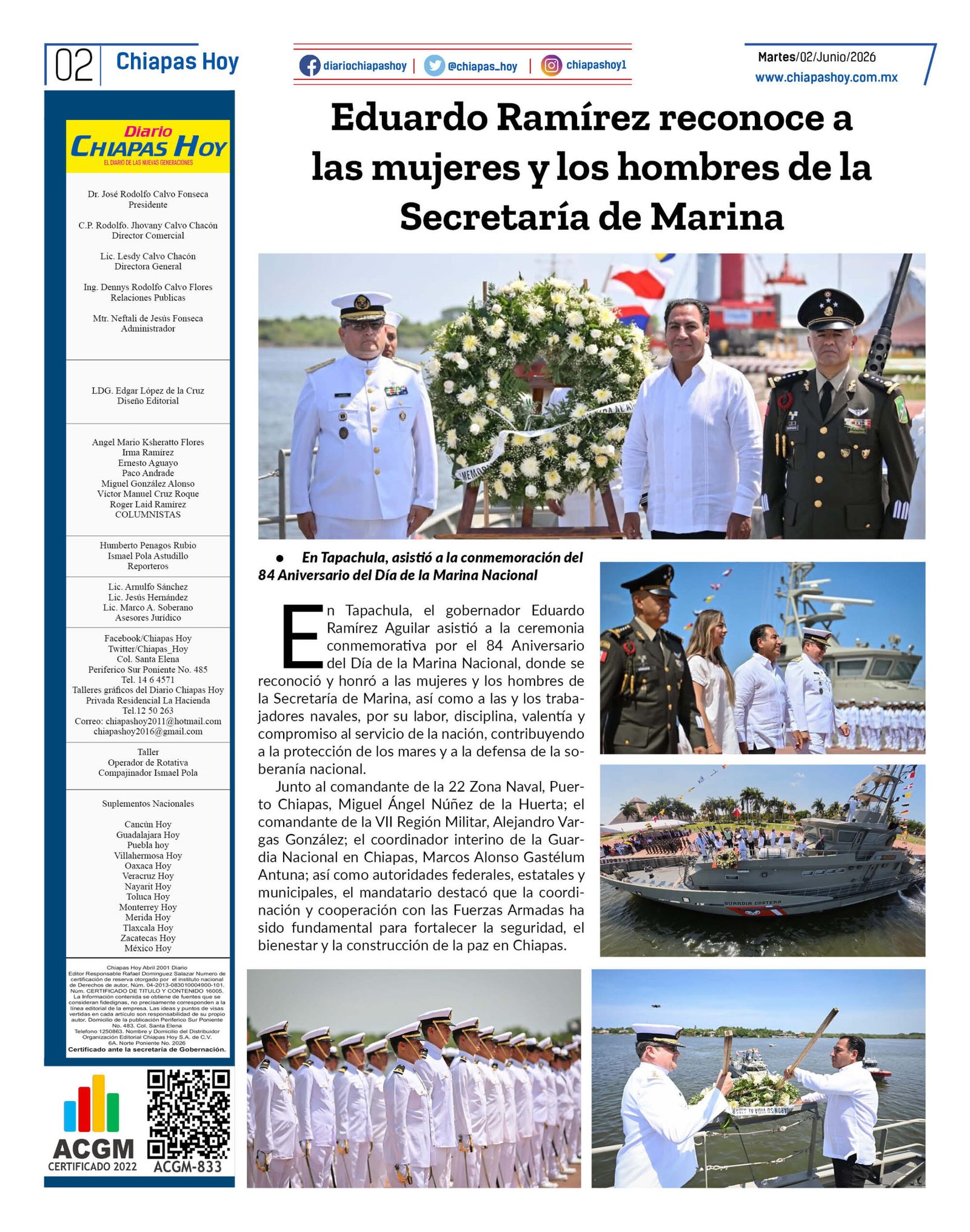 CHIAPAS HOY 02 DE JUNIO 20262