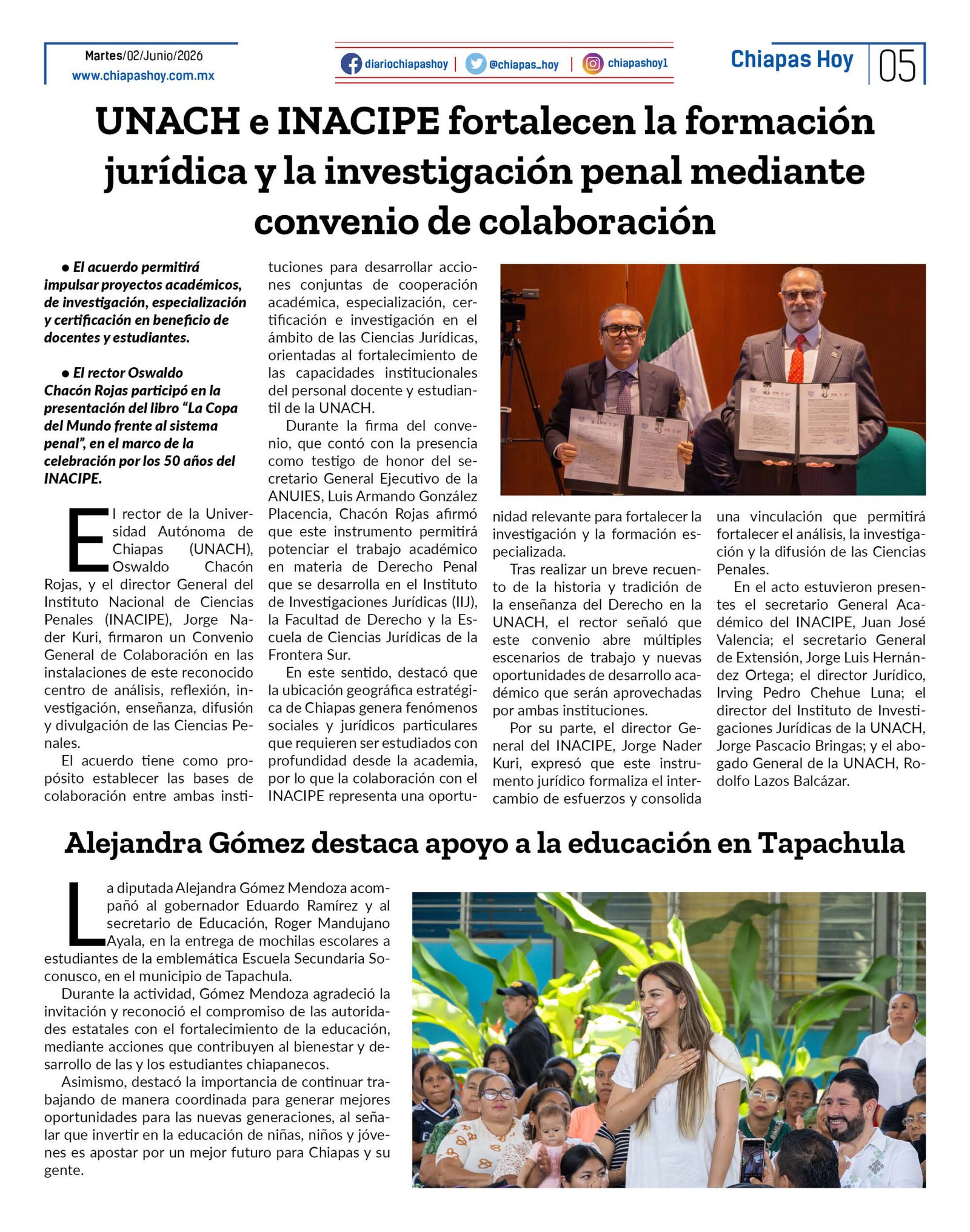 CHIAPAS HOY 02 DE JUNIO 20265