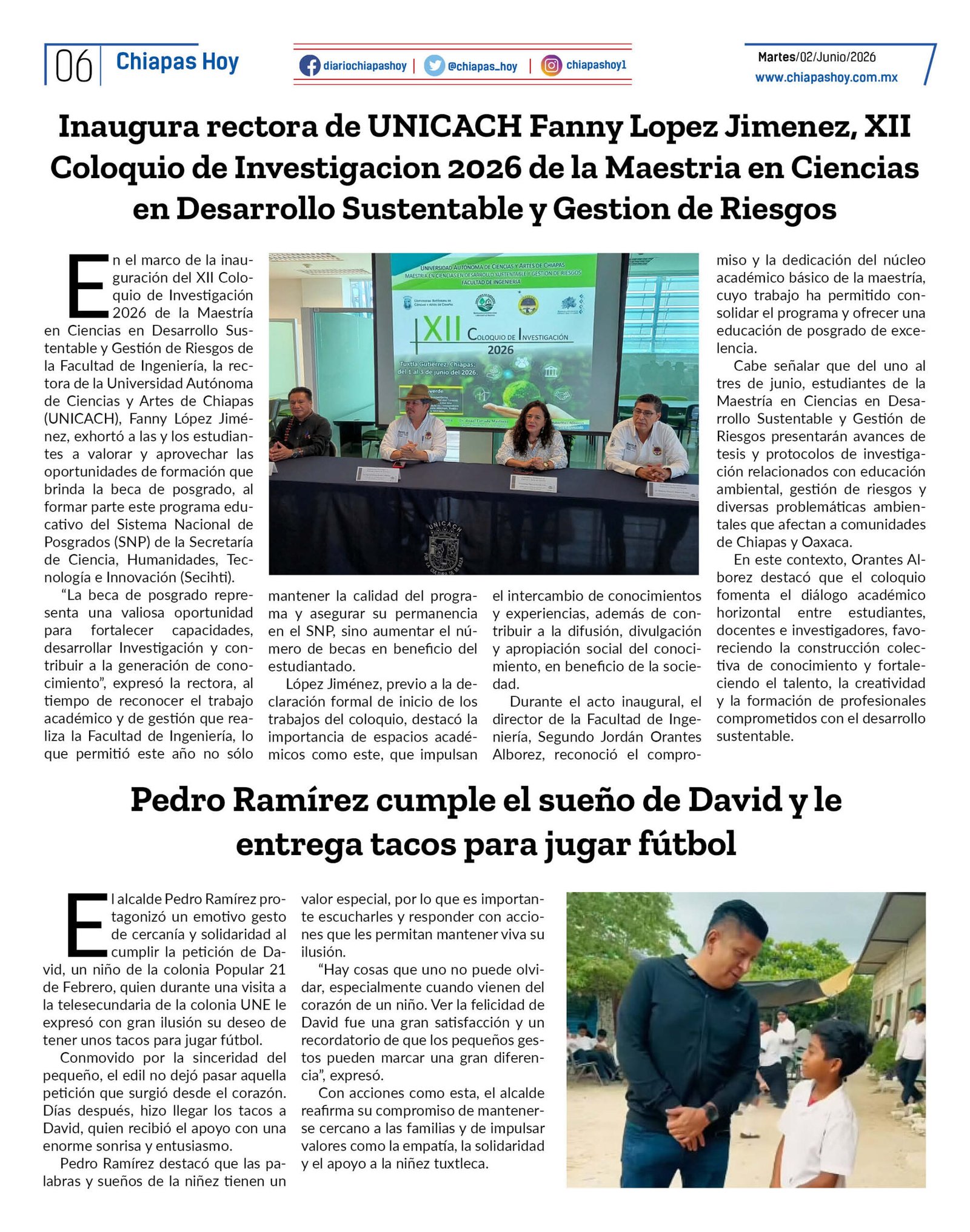 CHIAPAS HOY 02 DE JUNIO 20266