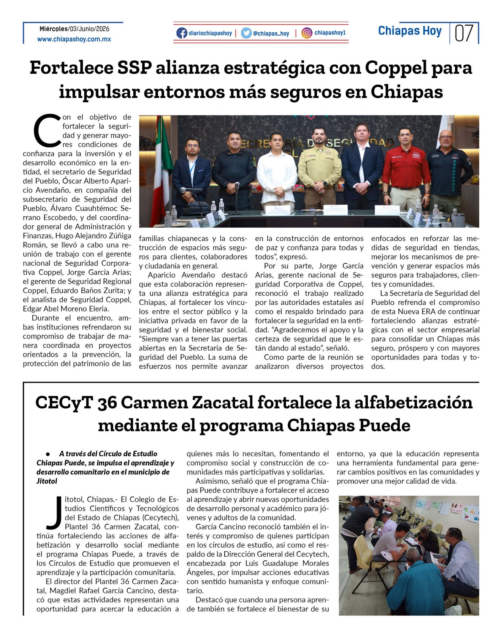 CHIAPAS HOY 03 DE JUNIO 20267