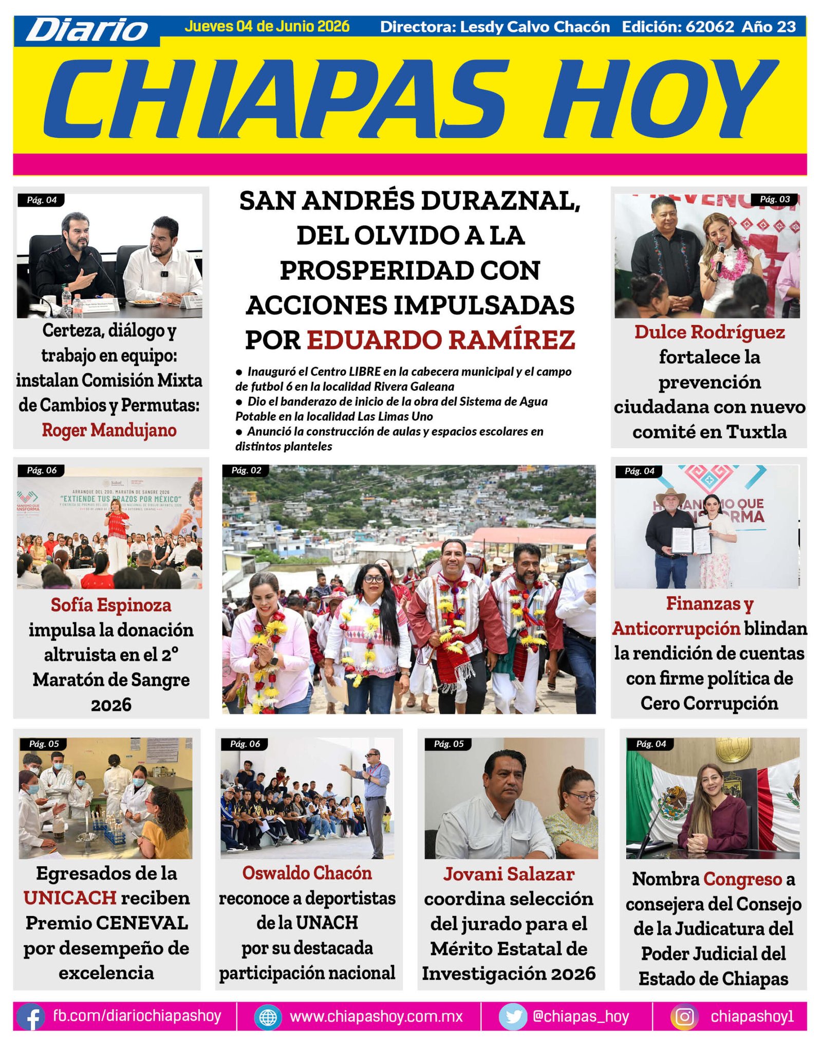 CHIAPAS HOY 04 DE JUNIO 2026
