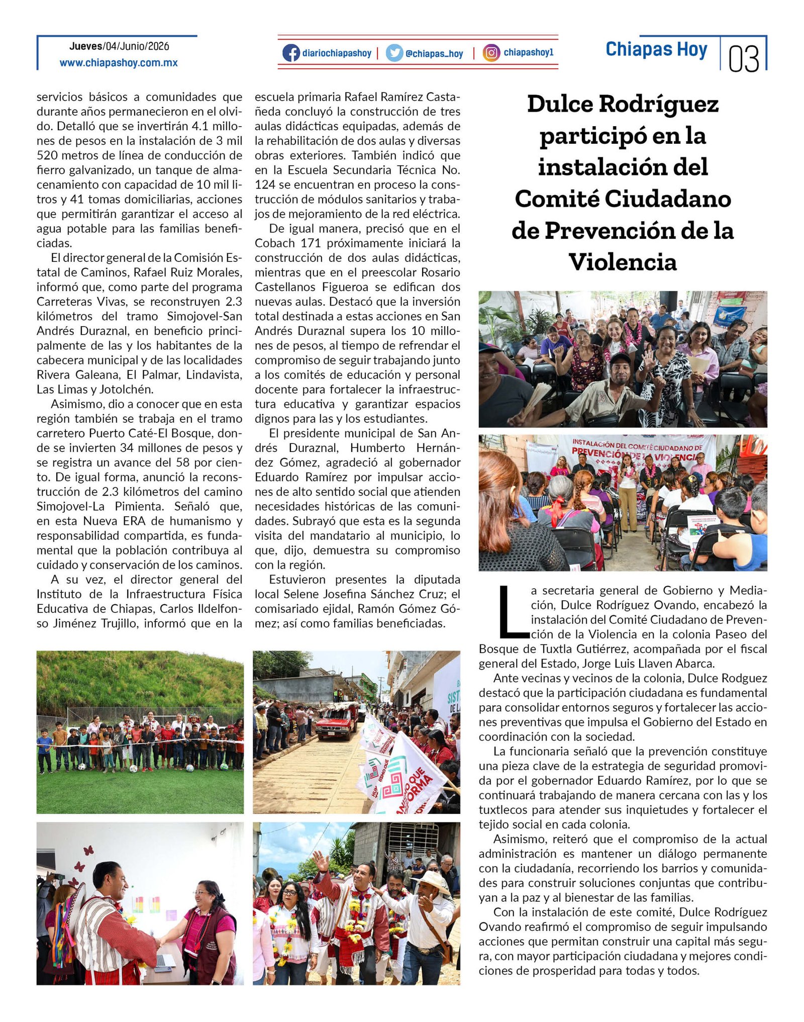 CHIAPAS HOY 04 DE JUNIO 20263