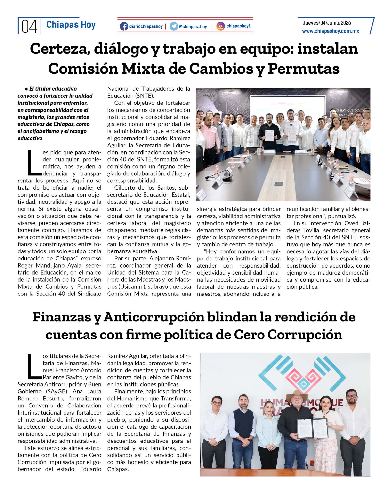 CHIAPAS HOY 04 DE JUNIO 20264
