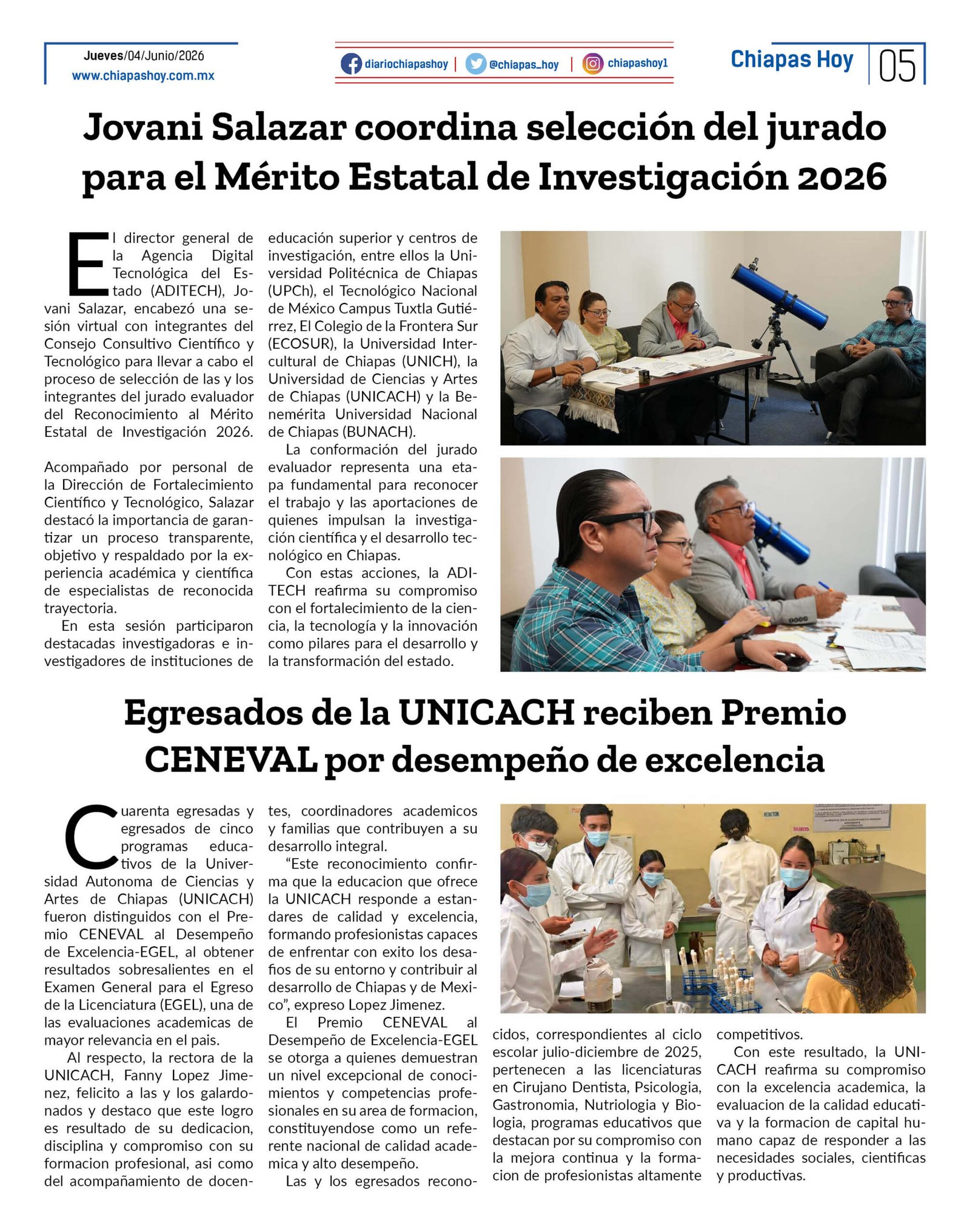 CHIAPAS HOY 04 DE JUNIO 20265