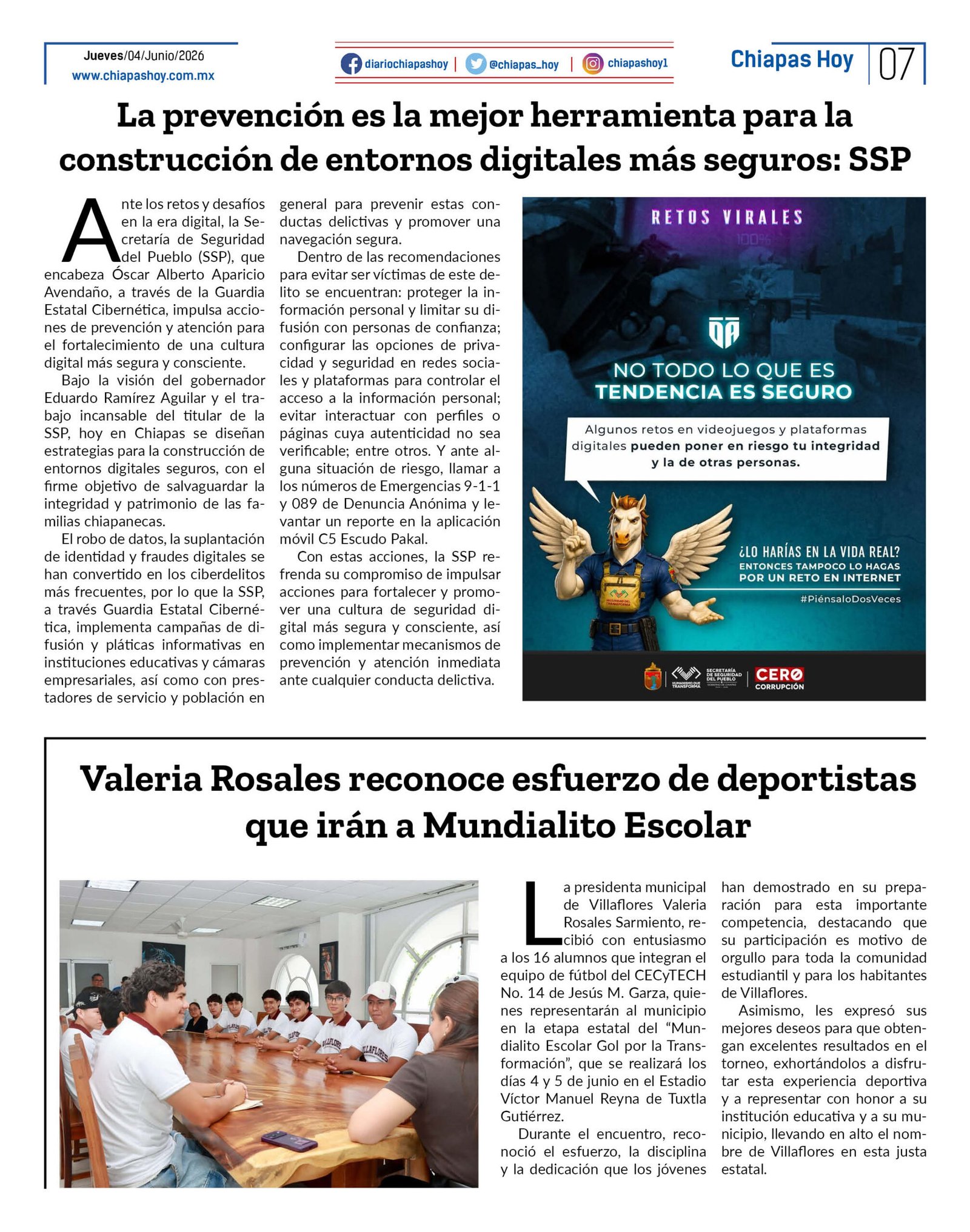 CHIAPAS HOY 04 DE JUNIO 20267