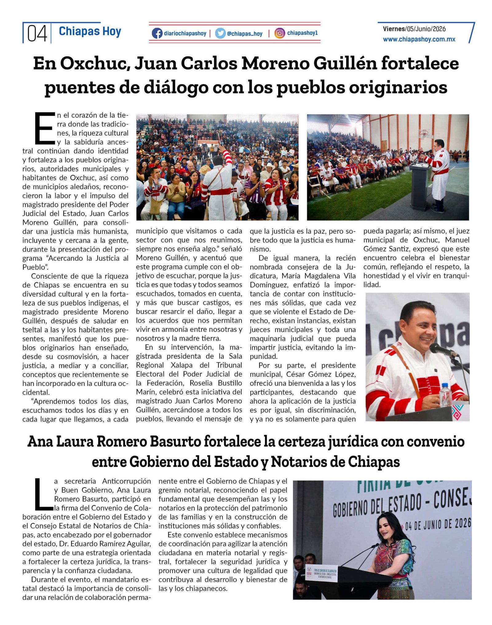 CHIAPAS HOY 05 DE JUNIO 20264