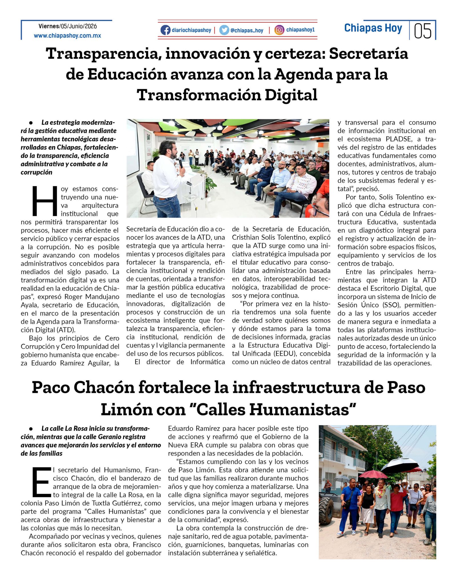 CHIAPAS HOY 05 DE JUNIO 20265