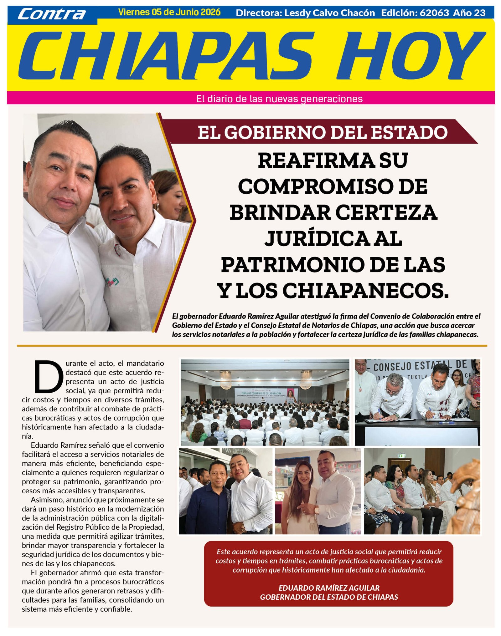CHIAPAS HOY 05 DE JUNIO 20268