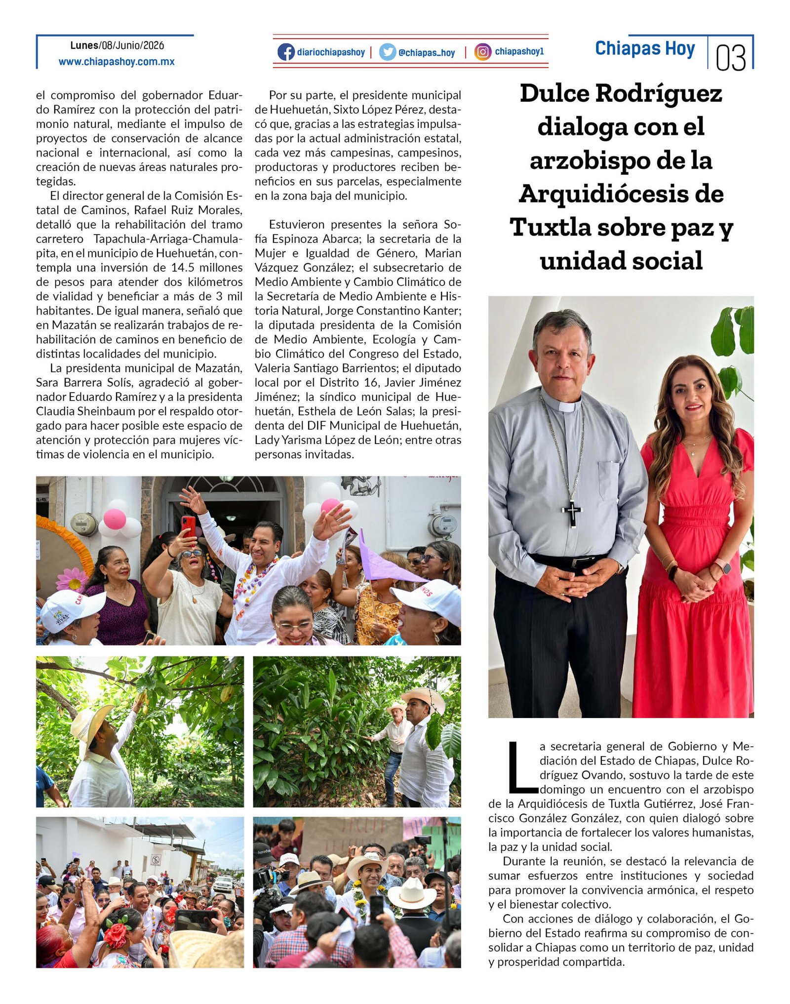 CHIAPAS HOY 08 DE JUNIO 20263