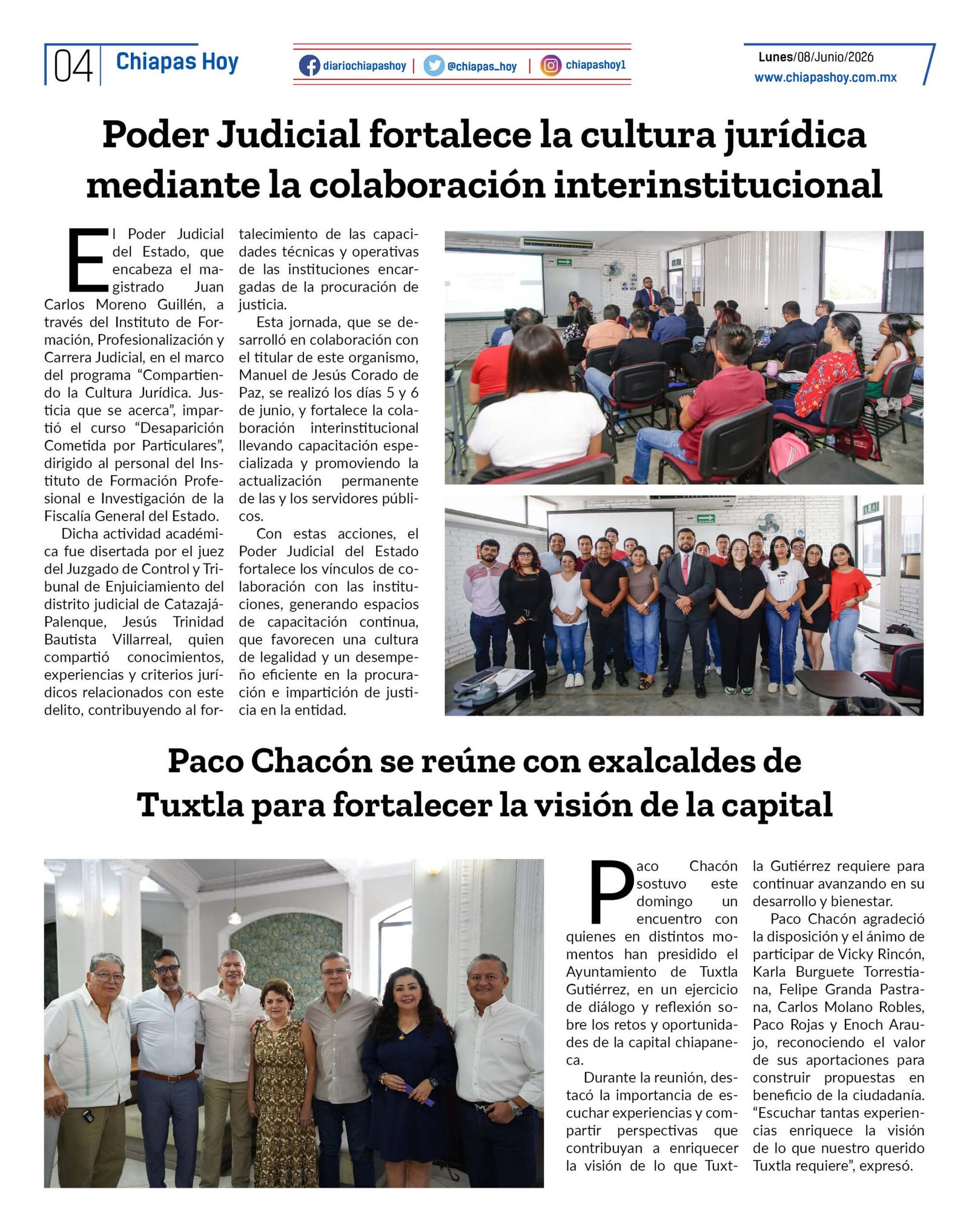 CHIAPAS HOY 08 DE JUNIO 20264