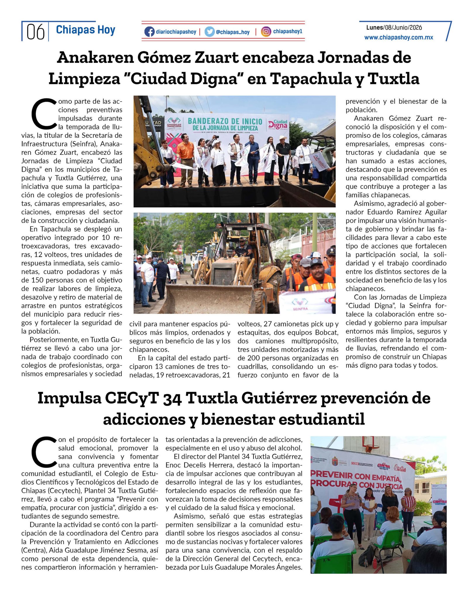 CHIAPAS HOY 08 DE JUNIO 20266