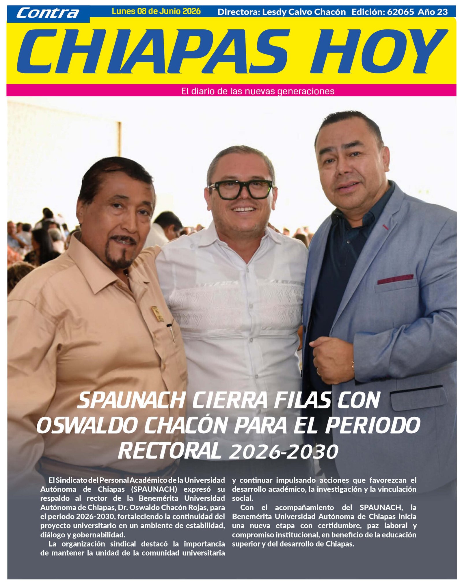 CHIAPAS HOY 08 DE JUNIO 20268