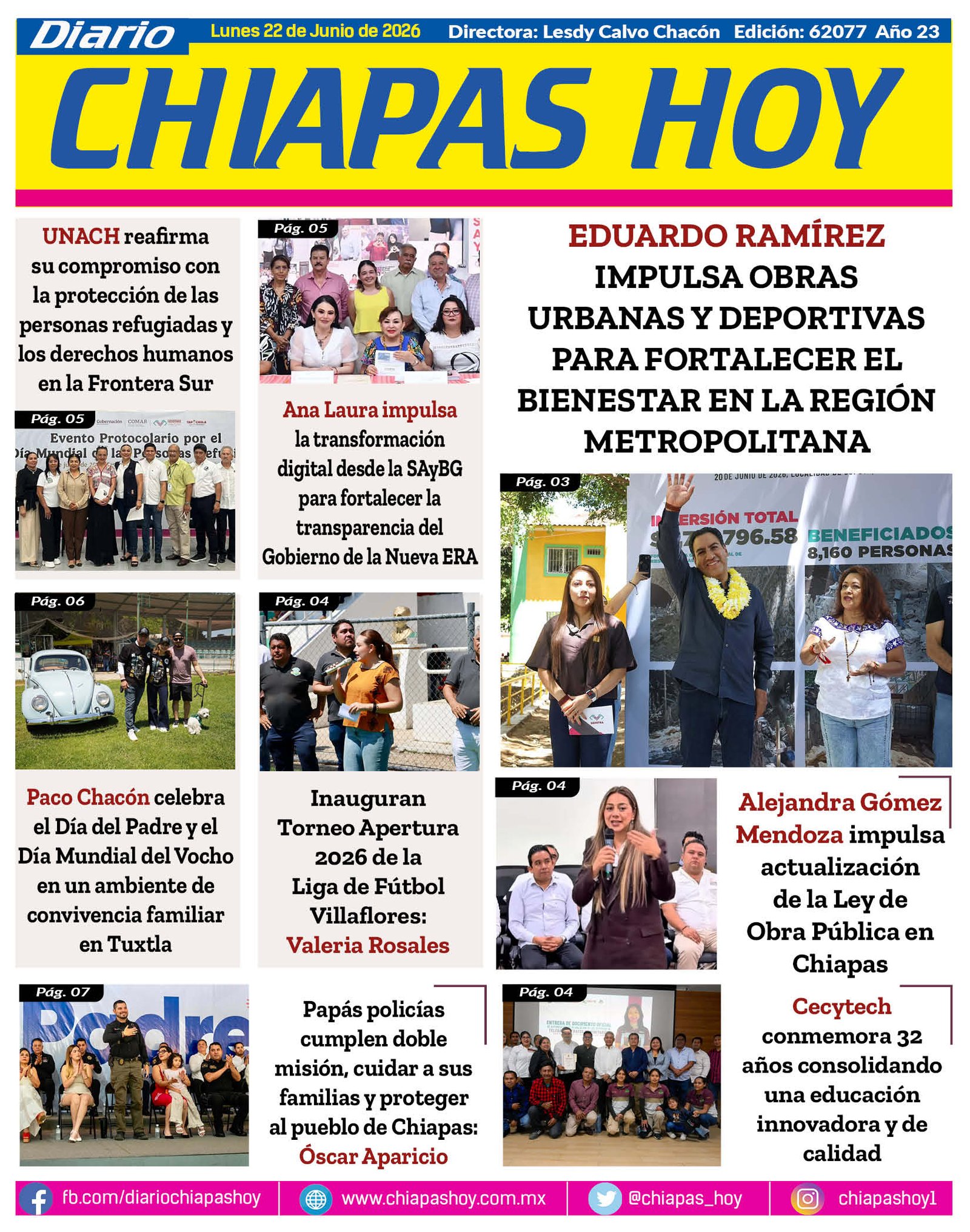 CHIAPAS HOY 22 DE JUNIO 2026