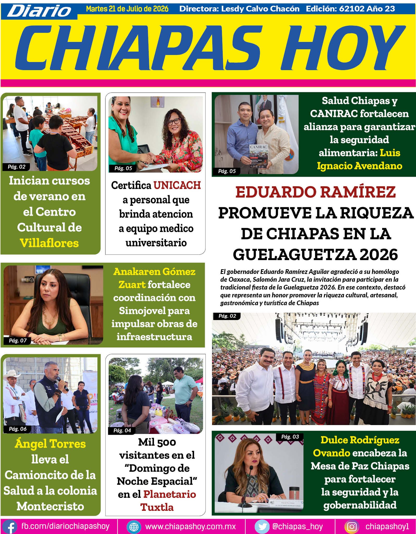 PORTADA CHIAPAS HOY